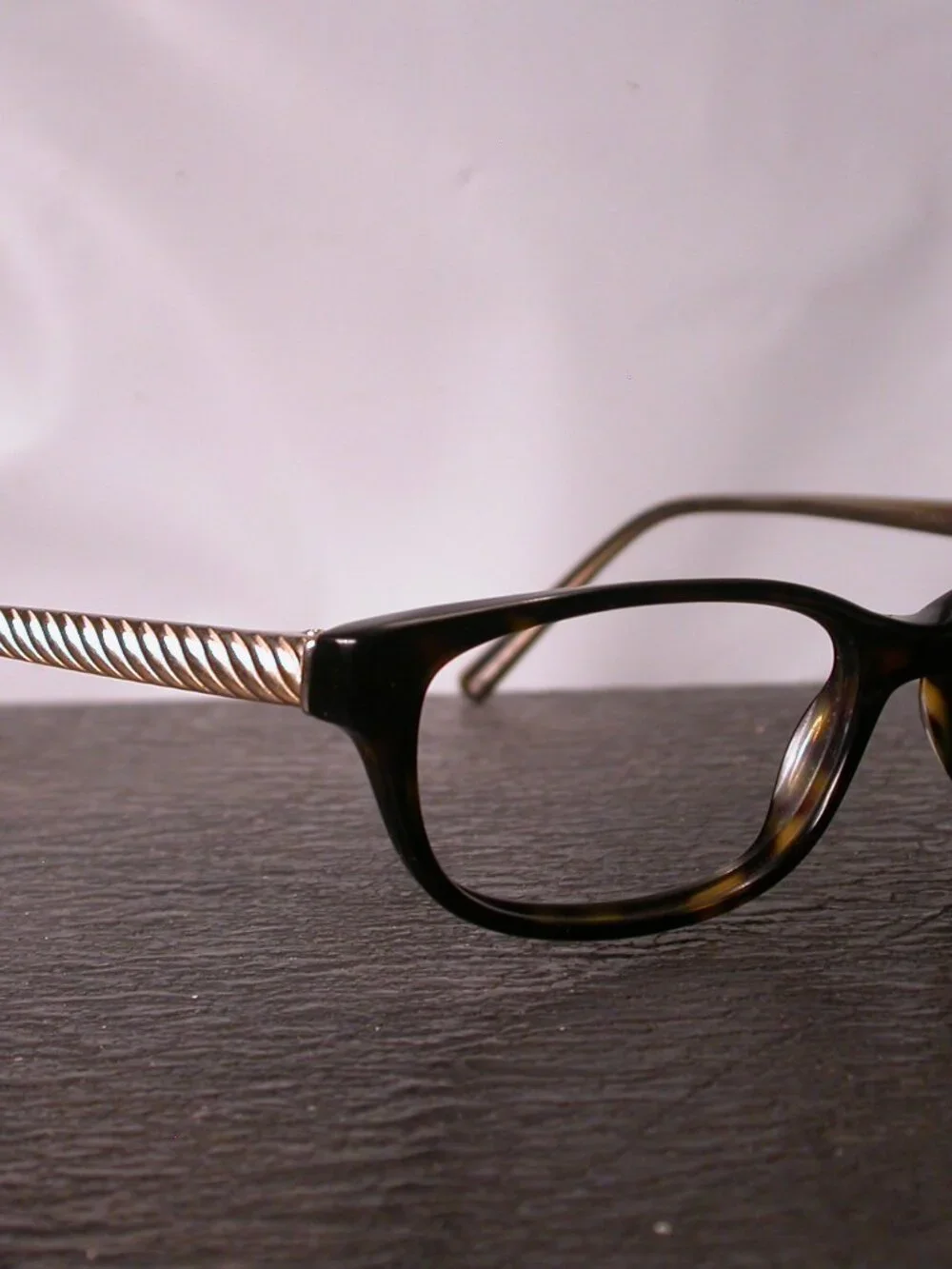 David Yurman Gold and Tortoise Elegant Eyeglasses Frames Made in Japan
